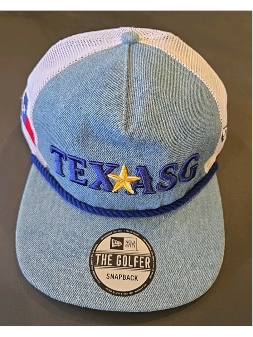 New Era Texas Rangers MLB 2024 ASG Golfer Snapback Trucker Msh Rope Hat Cap(C-10